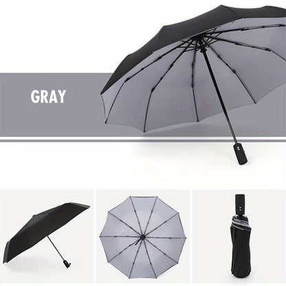 【🛒Oferta pe timp limitat】☔ Umbrelă automată cu două straturi, întărită, rezistentă la vânt, utilizabilă atât pe vreme ploioasă, cât și însorită--3865961