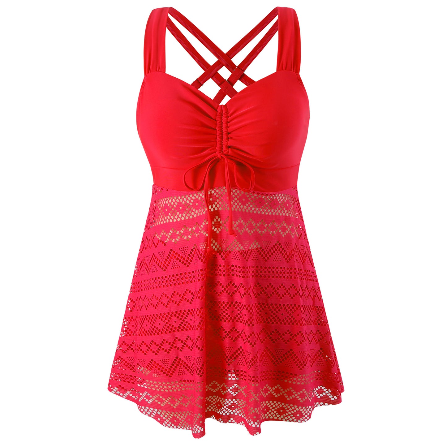 🩱🌴【S-4XL】🔥🔥Costum de baie dintr-o singură piesă, cu spate descuiat, din dantelă subțire 2025