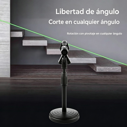Puntero láser mecánico verde para posicionamiento y marcado de ángulos rectos, nivel láser de cruz