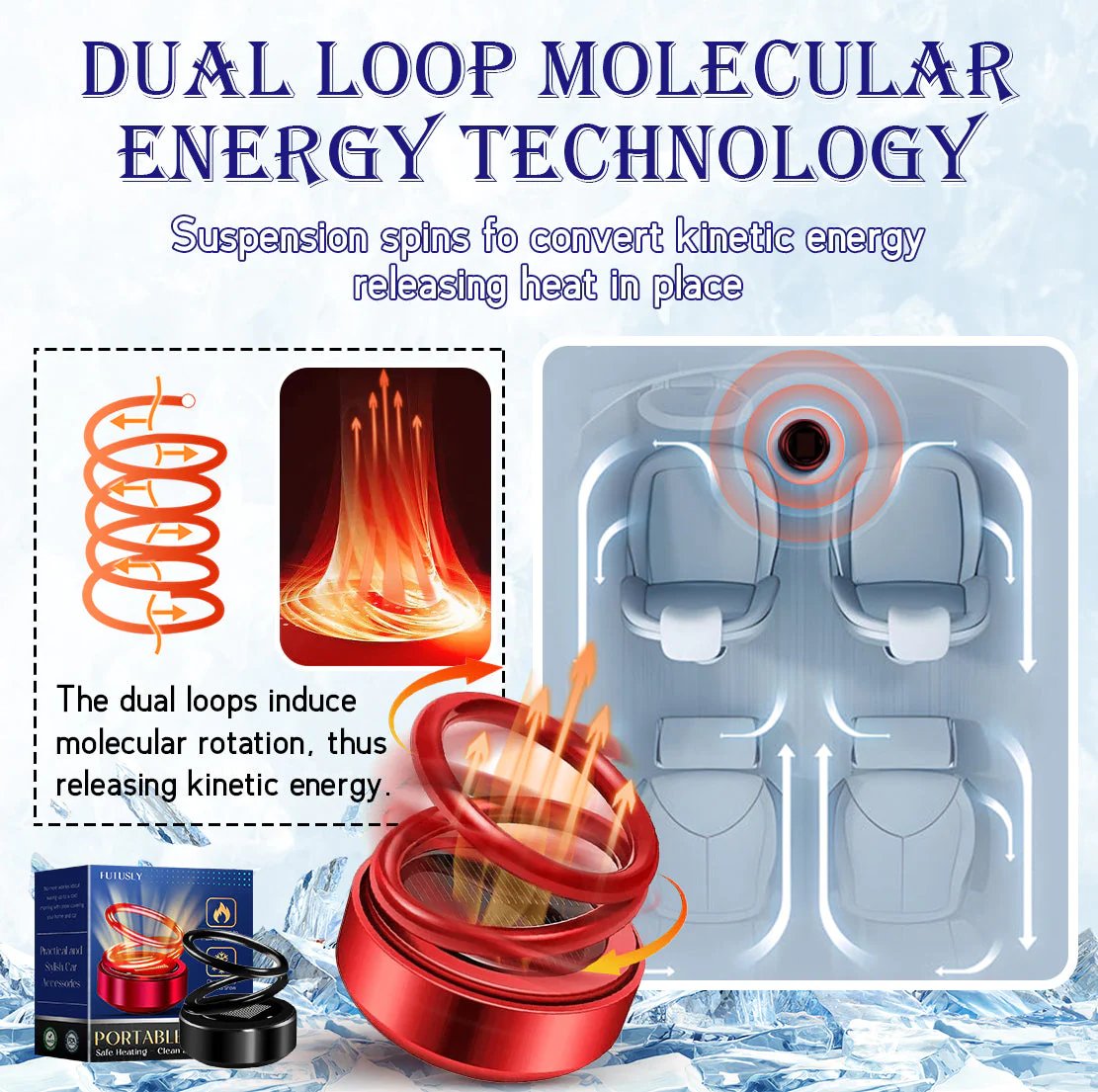 ⛄🚗🔥🔥🚗【49% REDUCERE】【Winter Essentials】Incalzitor molecular cinetic portabil-3842612