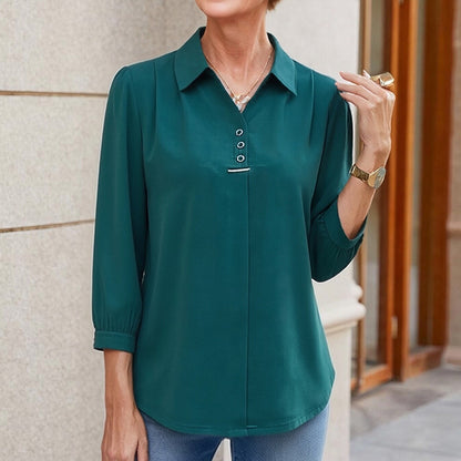 💓👚【3 najbolje recenzije u trgovini】Šifonska košulja, ležeran i moderan stil