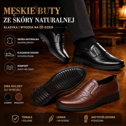【39-44】--1 para 129  zł.Męskie buty biznesowe, wykonane z oryginalnej skóry, z wygodną miękką podeszwą, odpowiednie na wiele okazji.