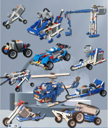 🔥[396 komada] [U vrećici - bez prijenosnog sustava] 26 €🤖🧩 [Ograničeno vrijeme 50% popusta] Dječji set za sastavljanje električnog robota