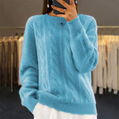 🔥⛄【S-XL】Toamna și iarna 2024, nou pulover de înaltă calitate pentru femei, la modă, de culoare uni -3842016