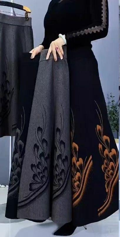 【Grăbește-te: Ultimele bucăți! 】【M-4XL】🥻2025 fustă de lână îngroșată toamnă și iarnă nouă-3880725