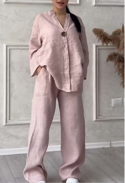 🔥【Novi artikli s 50% popusta samo 3 dana】🥋【S-5XL】【Majica kratkih rukava + hlače】Lagani, elegantni i udobni ženski set, dostupan u više boja
