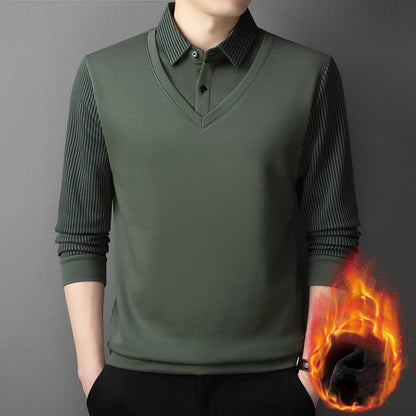 👔【M-4XL】Muški dvodijelni set džempera, izrađen od imitacije šenil tkanine, zadebljan za dodatnu toplinu.