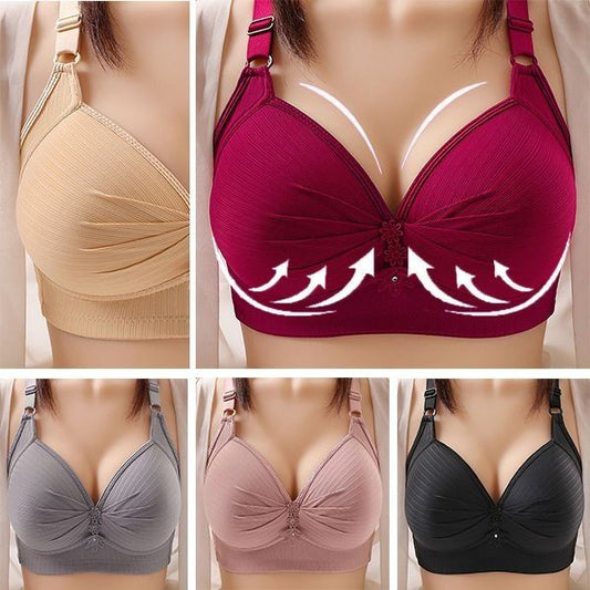 🔥【49% REDUCERE】🔥【Cumpără 1 primești 1 gratis】🔥【40kg-120kg】🥰🥰🥰【M-6XL】Sutien confortabil pentru lenjerie de corp de mărime mare