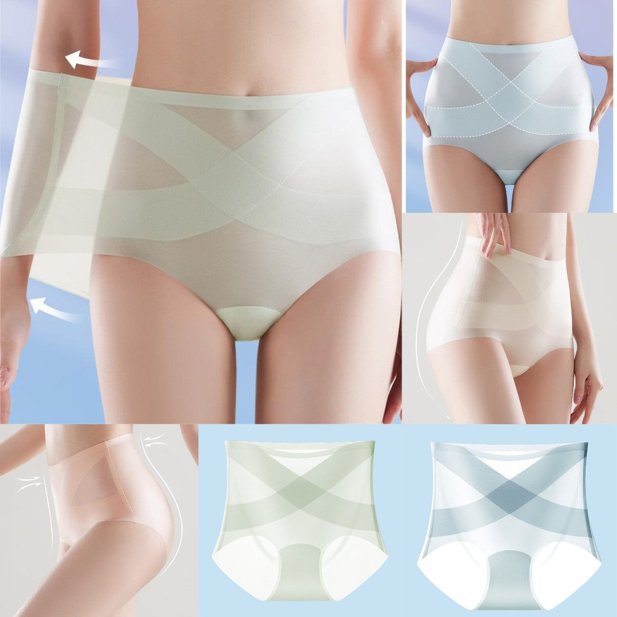🔥🩲 (6/12 komada) Zadnji dan - 50% popusta - Bešavne visokog struka gaćice Ice Bandage, novi dolazak