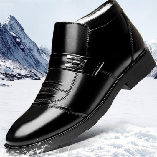 【38-44】Iarna 2025 Pantofi la modă pentru bărbați, din bumbac, din catifea-3859683