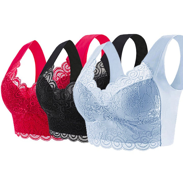 🔥【Set de 4】Sutien nou pentru femei confortabil și respirabil (4 bucăți)>Potrivit femeilor peste 40 de ani