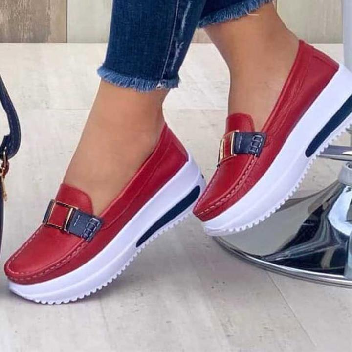 🩰【Reducere Limitată】Pantofi Femei Confortabili Cu Talpă Groasă și PU, Stil Casual-