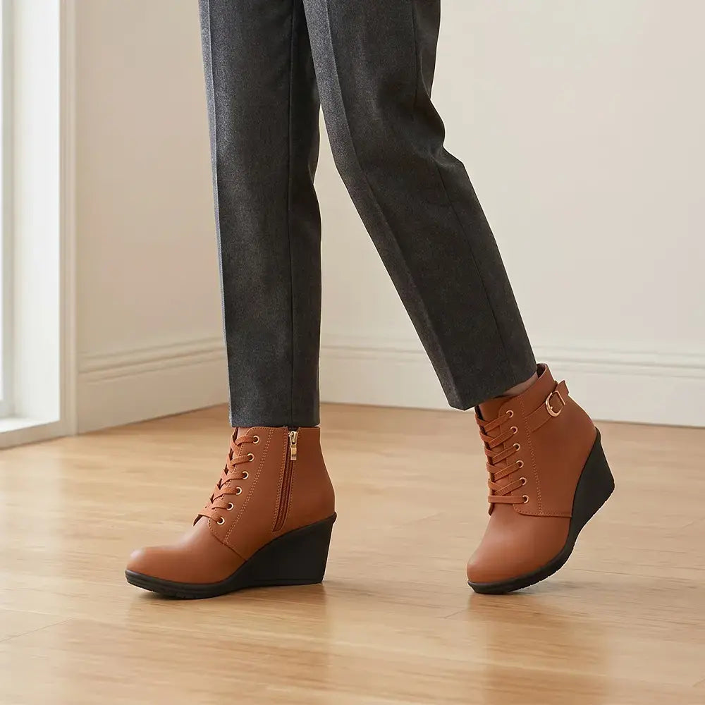 【35-42】👢 Ženske zimske gležnjače na klin - moderan i stabilan izbor za hladne dane