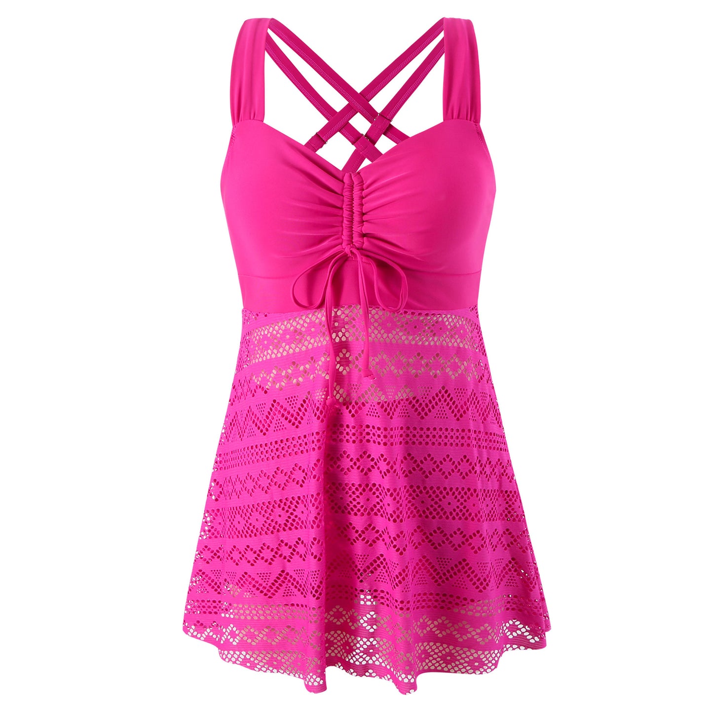 🩱🌴【S-4XL】🔥🔥Costum de baie dintr-o singură piesă, cu spate descuiat, din dantelă subțire 2025