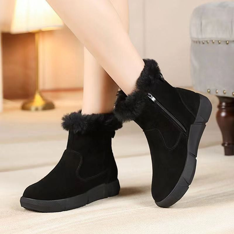 👢【35-41】Stil nou de iarnă, cizme de zăpadă calde și la modă cu catifea adăugată, impermeabile și anti-alunecare-3853910