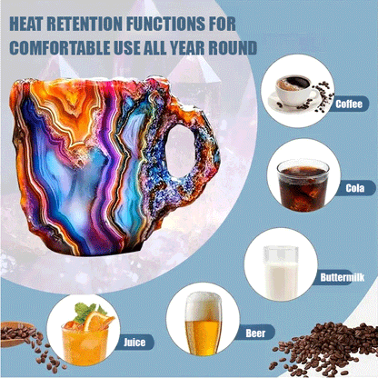 🥰[Sănătate + Aproape De Natură] Cană De Cafea Cristal Mineral Din Rășină-3873583