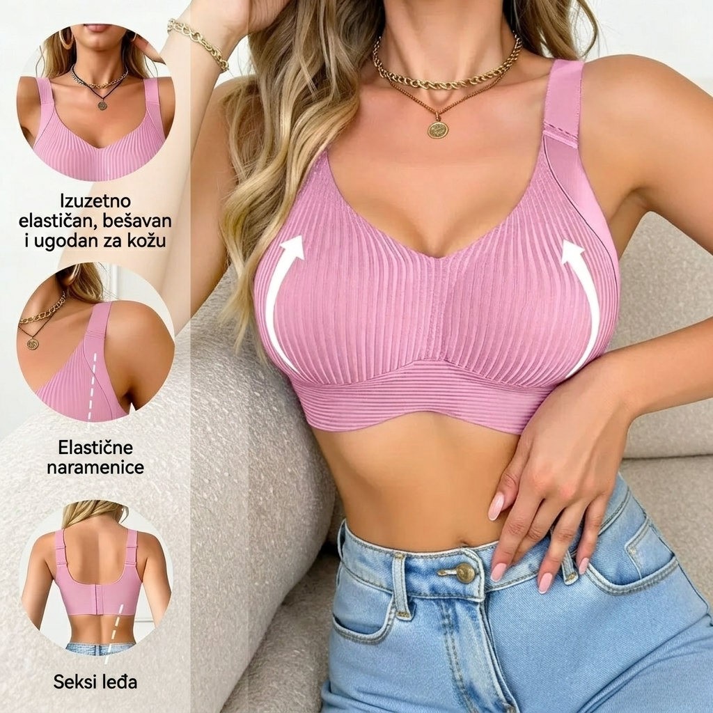 🔥【40-120 kg】👙【Pakiranje od 3】Ženski čipkasti grudnjak s visokom potporom