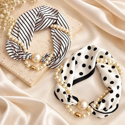 ✨ 2-u-1 biserna ogrlica i magnetski šal! Brzo magnetsko pričvršćivanje · Uklonjivi dizajn · Francuska elegancija i svestran stil! Posebna ponuda 1+1 gratis!