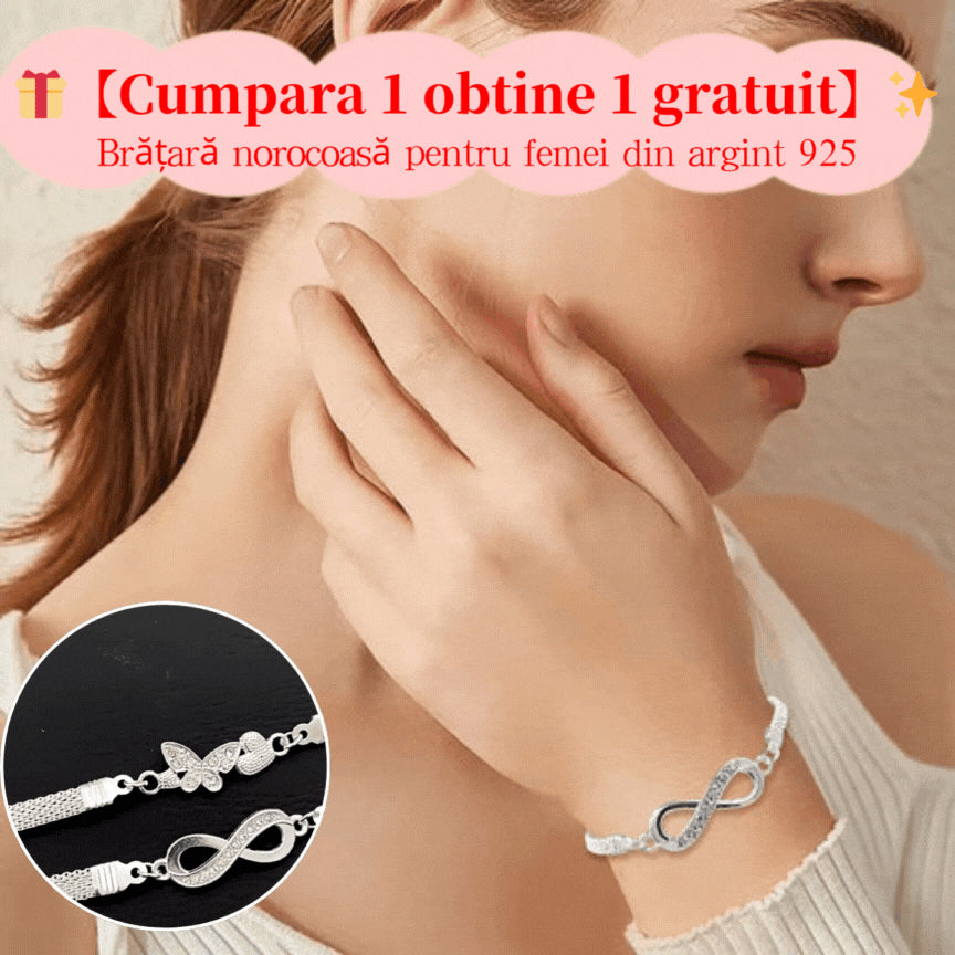 【🎁Cumpara 1 obtine 1 gratuit】✨Brățară norocoasă pentru femei din argint 925 -- 3897956