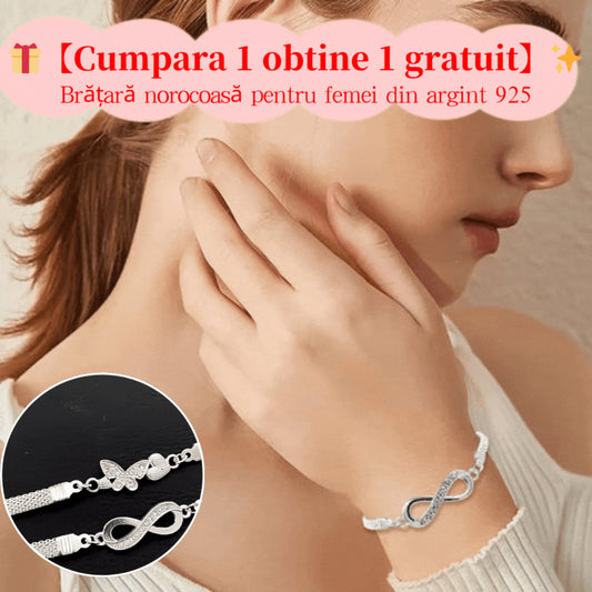 【🎁Cumpara 1 obtine 1 gratuit】✨Brățară norocoasă pentru femei din argint 925 -- 3897956