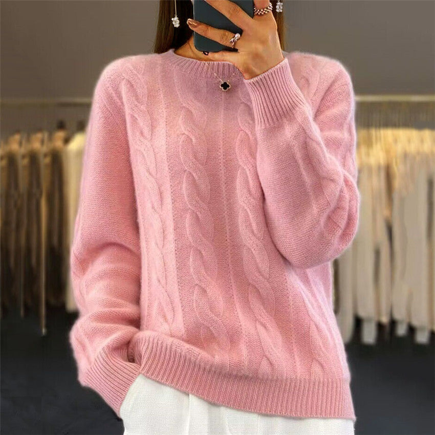 🔥⛄【S-XL】Toamna și iarna 2024, nou pulover de înaltă calitate pentru femei, la modă, de culoare uni -3842016