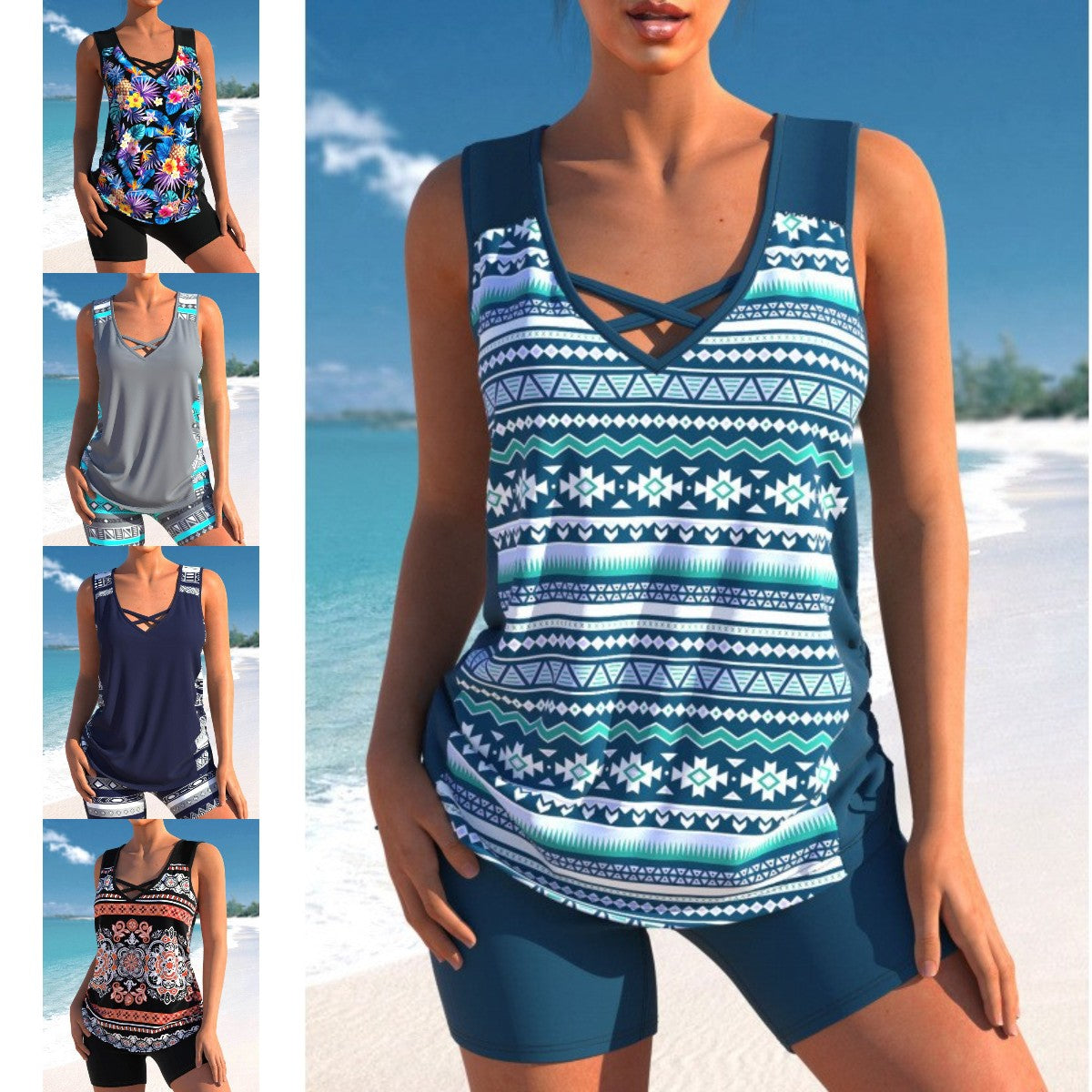 👙【S-5XL】Dvodijelni sportski kupaći kostim za žene