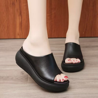 🔥【35-42】2025 Noua sandale retro confortabile din piele de vacă cu talpă moale
