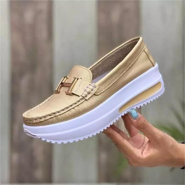 🩰【Reducere Limitată】Pantofi Femei Confortabili Cu Talpă Groasă și PU, Stil Casual-3898974