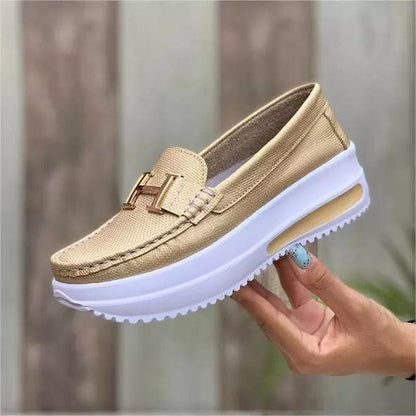 🩰【Reducere Limitată】Pantofi Femei Confortabili Cu Talpă Groasă și PU, Stil Casual-3898974