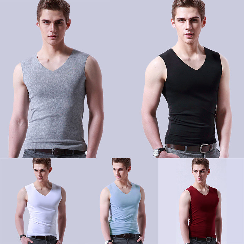✅Set de 6 maiouri casual barbati Ice Silk, usor de asortat cu orice tinuta, potrivite pentru purtarea de zi cu zi. ✅ Ușoare, respirabile și cu uscare rapidă-3988598