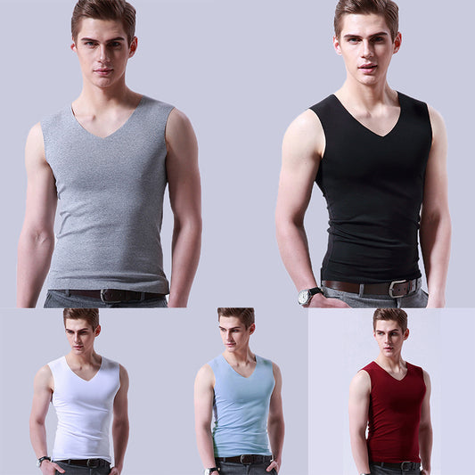 ✅Set de 6 maiouri casual barbati Ice Silk, usor de asortat cu orice tinuta, potrivite pentru purtarea de zi cu zi. ✅ Ușoare, respirabile și cu uscare rapidă-3988598