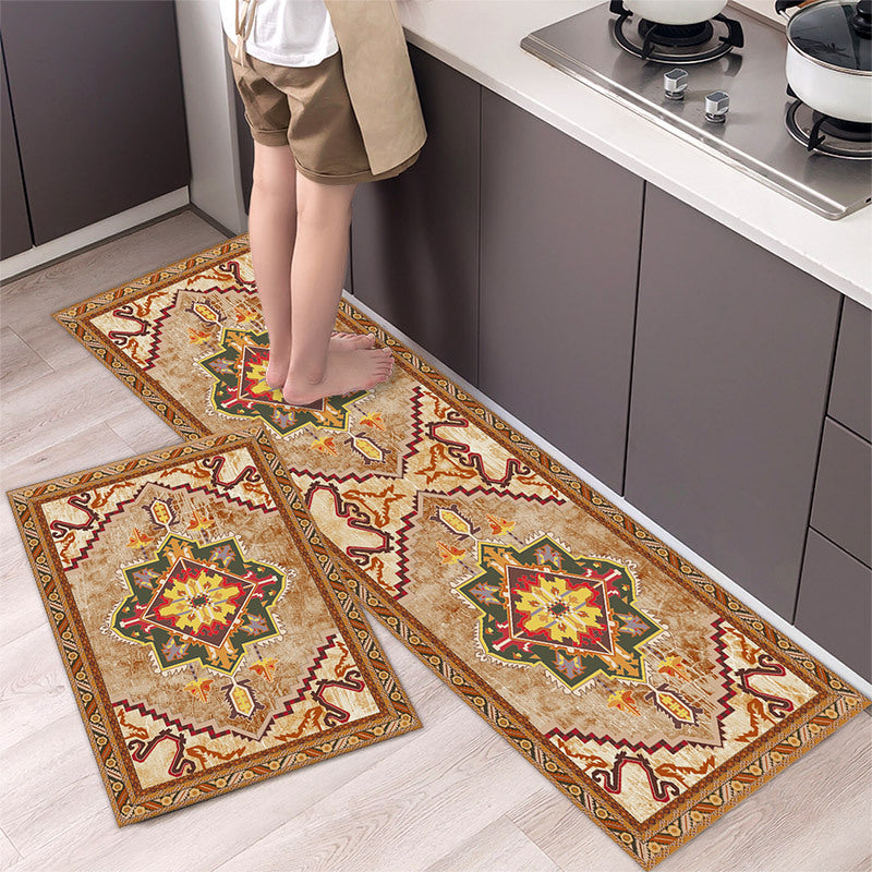 💥Reducere de 49% 【40*60cm+40*120cm】🌺Covor de bucătărie antialunecare absorbant lung covor de bucătărie-3852408