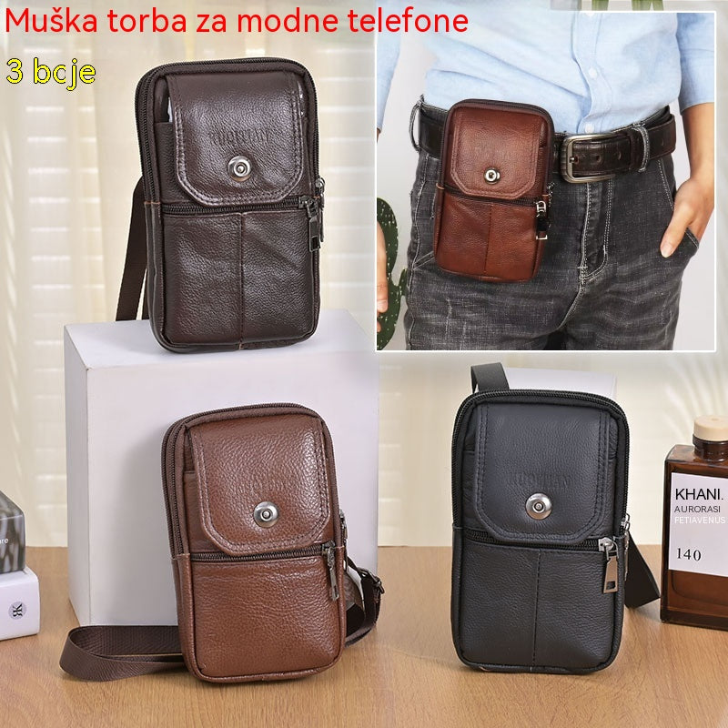 🔥【50% de descuento】Bolso portátil para teléfono con diseño híbrido (crossbody y bandolera) para hombre