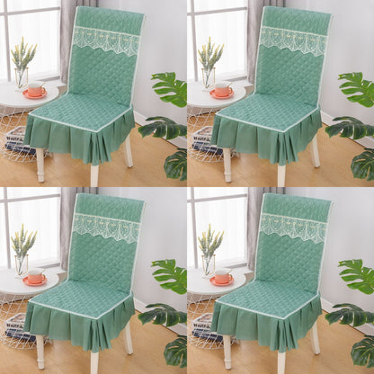 👍【4 bucăți】Husa de scaun universala perna de scaun dintr-o bucata perna de scaun anti-alunecare perna de spate-3852709