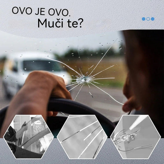 【Set od 3 / 6 komada】🚗 Tekućina za popravak pukotina, ljepilo za uklanjanje ogrebotina i pukotina