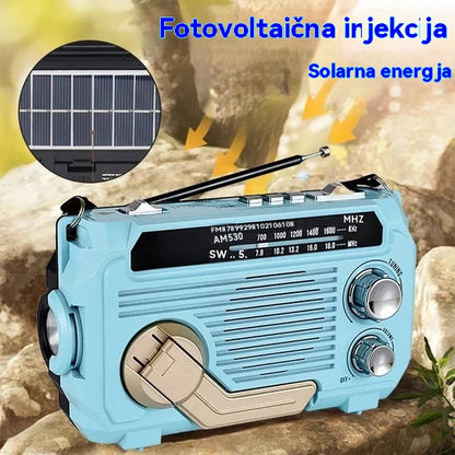 🏕️【Vremenski ograničena ponuda】Vanjska višenamjenska prijenosna svjetiljka, punjiva s AM radiom - Plaćanje pouzećem🚛