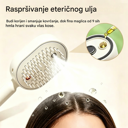 ⚡💨 Električni raspršivač s masažnim češljem i zračnim jastukom