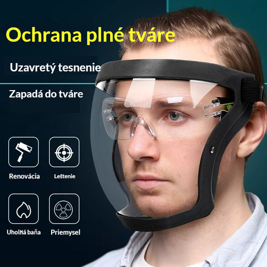🔥Nadograđena verzija【50% popusta】💥2026 Industrijski biciklistički prozirni zaštitni štitnik za lice - otporan na zamagljivanje, isparavanja ulja i prašinu.