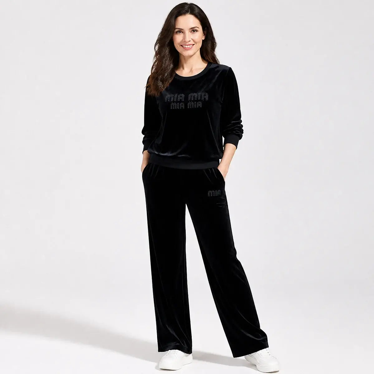 ✨🌺【Majica + Hlače】【M-4XL】Ženski topli dvodijelni set za jesen i zimu, moderan sportski flis