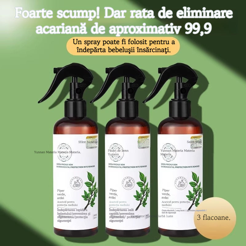 💥 【Bestseller】Spray pe bază de plante pentru pat, îndepărtează acarienii, fără spălare și uscare