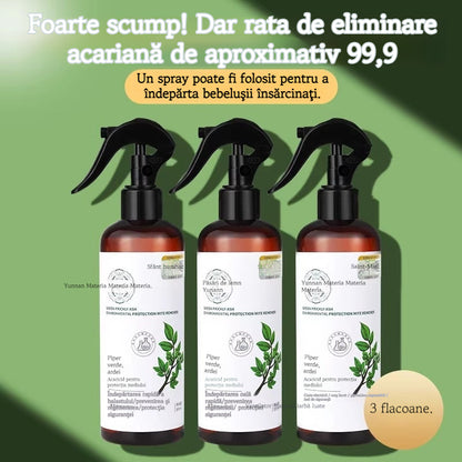 💥 【Bestseller】Spray pe bază de plante pentru pat, îndepărtează acarienii, fără spălare și uscare