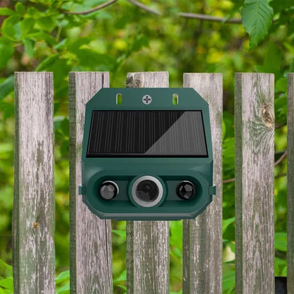 🔥【Compre uno y llévese otro gratis】🔥Repelente solar ultrasónico para animales para exteriores: puede ahuyentar pájaros y animales.