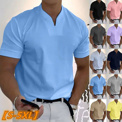 👕【S-5XL】2026 Muška ljetna pamučna rastezljiva košulja kratkih rukava. —Plaćanje pouzećem