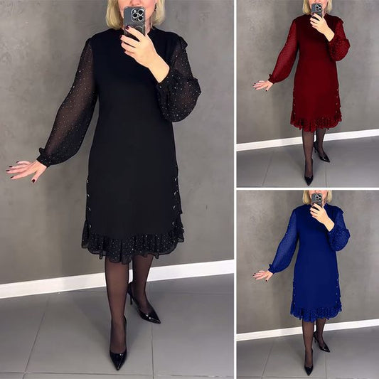 💖💖【S-5XL】🍁🍂Rochie nouă la modă de toamnă și iarnă de înaltă calitate-3843718