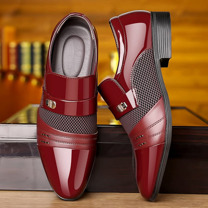 🔥👞【38-48】2025 pantofi de afaceri din piele naturală pentru bărbați, la modă nouă-3858001