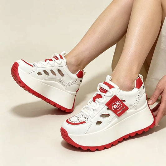 【Novi dolasci 50% popusta】👟 【35-40】Ležerne ljetne cipele s prozračnim perforiranim dizajnom i debelim potplatom - elegantne, prozračne i super udobne.