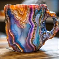🥰[Sănătate + Aproape De Natură] Cană De Cafea Cristal Mineral Din Rășină-3873583