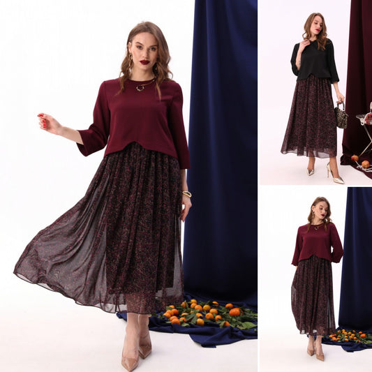 💖💖【S-5XL】Rochie nouă elegantă de toamnă și iarnă de înaltă calitate--3867487