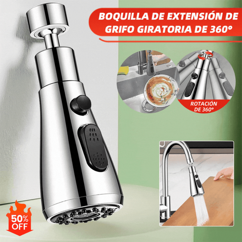 🔥【Kúpte 1 a získajte 1 zadarmo】🚰🔥360° otočná predlžovacia tryska na batériu