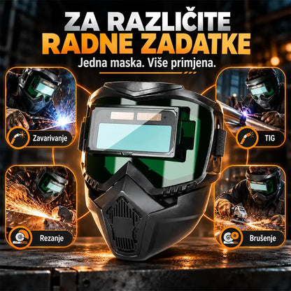🔥😎 Potpuno automatska zaštitna maska za zavarivanje s automatskim zatamnjivanjem
